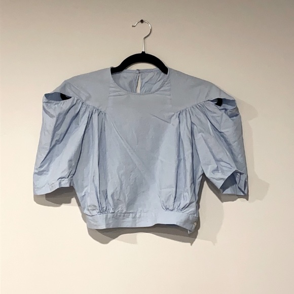 Rachel Comey Tops - Rachel Comey Puff Sleeve Crop Top